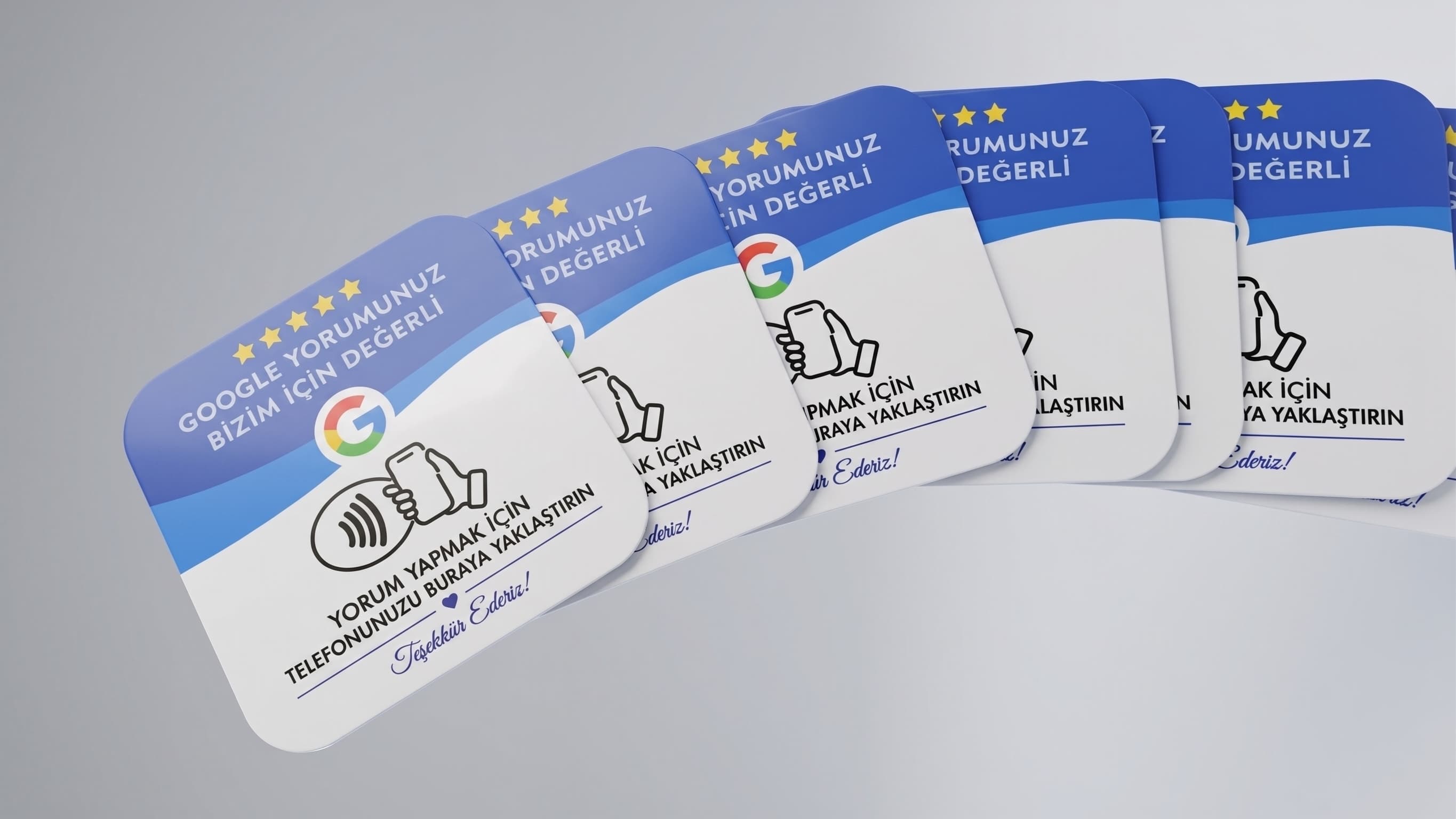 Google Review Kartları çoklu paket görünümü